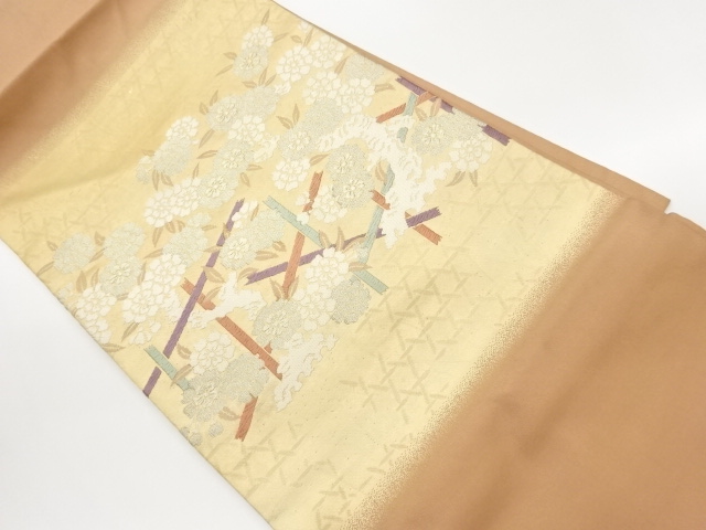 JAPANESE NAGOYA OBI / WOVEN MESH PATTERN